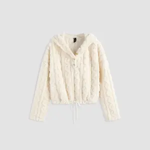 Cider [3 colors, size 0-26] Solid Fleece Long Sleeve Hoodie