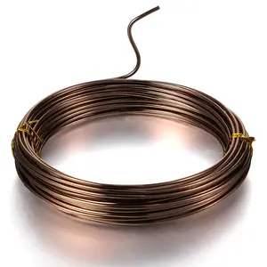 Aluminum Bendable Craft Wire for Sculpting Armature, For DIY Jewelry Making, 10 M X 2 mm, Coffee, 1 Roll