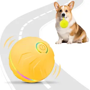 USB Interactive Squeaking Dog Toy TPU Smart Dog Ball: 2 play modes (Normal/Smart) – bite-resistant, quick to clean, perfect for keeping dogs busy