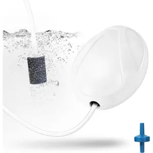 Aquarium Air Pump, 20 Gallon Fish Tank Air Pump, Fish Air Bubbler, Hydroponic Oxygen Aerator, with Airline Tubing, Air Stone, Check Valve