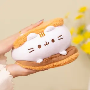 Plush Cat Kitten Toy, Heart-Shaped Cookie Design, Perfect Gift for Birthdays, Room Decoration, Graduation Season, Wedding Anniversary, Christmas
