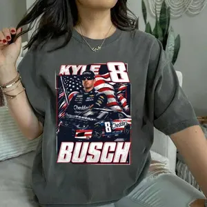 Kyle Busch Shirt, Rip Rowdy Tshirt, Tribute Kyle Racing Fan Tee, Memorial Motorsport Graphic T-Shirt
