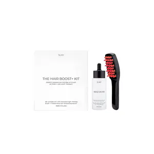 Solaris Laboratories NY Intensive LED Hair Growth Brush & Need More Anti-Hair Loss Serum Treatment Set