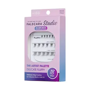 Falscara Studio Lash Palette - Delicate Fluffy - 18 Natural Wisps