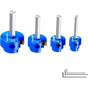 PVC Pipe Reamer, 4 count PVC Pipe Fitting Saver Kit Fit into Standard 1/2" Drills PVC Socket Saver Tool Contains 3/4 inch, 1 inch, 1-1/2inch, 2inch .