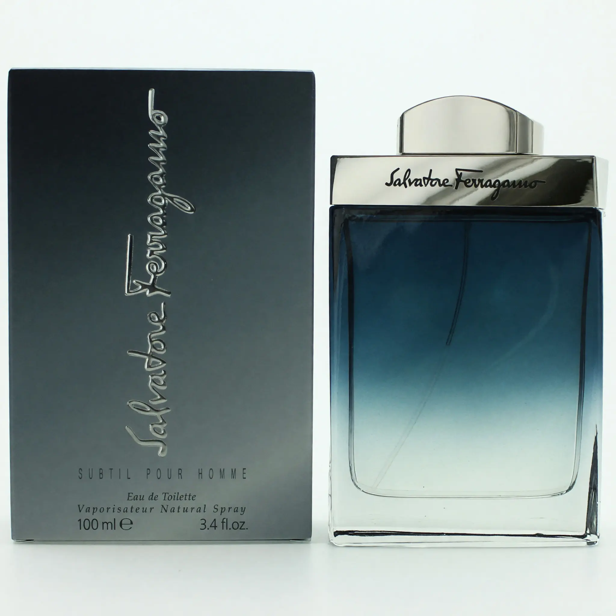 Subtil by Salvatore Ferragamo, 3.4 oz EDT Spray for Men, Male Cologne, Cardamom Blend, Spicy Freshness, Amber, Signature Scent, Active Spray Men's Fragrance, Bottled Men's Fragrance, Ginger