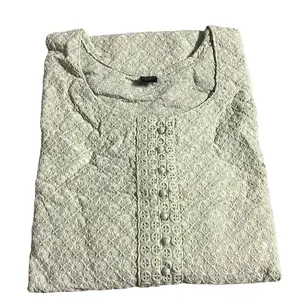 Big Size Chikankari kurti Top