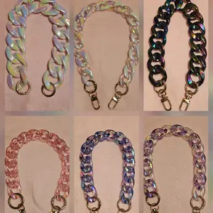 Iridescent Purse Chains - Versatile Accessory for Handbags, Crossbody Bags, and Clutches