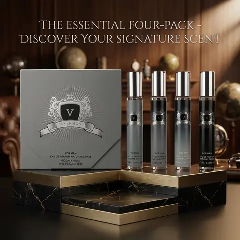 MYSTICAL 4-Piece Men's Fragrance Discovery Set - Sensual, Long-Lasting, Ideal for Dates & Everyday Wear, 4 x 20ml Travel Size Cologne Kit, Premium Gift Set for Him, Gifts for Boyfriend, Mens Perfumes & Fragrances, Mens Gifts,back to school