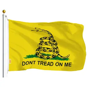 Gadsden (Dont Tread On Me) Flag 75D Printed Polyester 3x5 Ft Gadsden (Dont Tread On Me) Flag 75D Printed Polyester 3x5 Ft