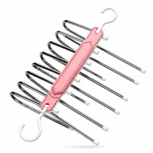 Stainless Steel Foldable Multi-Layer Pants Hanger, Space-Saving Closet Organizer for Hanging Skirts and Trousers