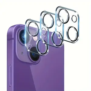 3pcs Camera Lens Protectors 9H Tempered Glass, Scratch Resistant, Ultra HD, For Apple IPhone 16 Plus, 15, 14, 13, 12, 11 Promax