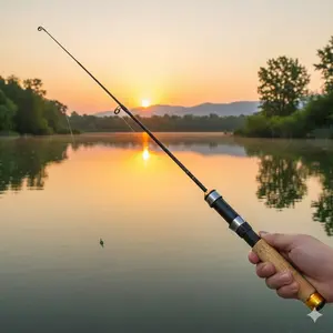 Compact 3-Section Ice Fishing Rod, Adjustable 25-60cm, Anti-Slip Grip with High Sensitivity. Rotating Cast Design for Ice Shrimping, Foldable & Portable. Ideal for Ice Fly Fishing and Winter Shrimping. Durable, Lightweight.