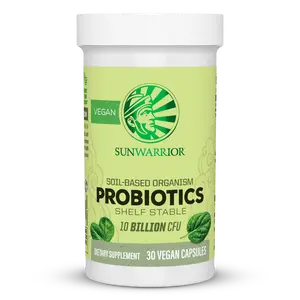 Sunwarrior Probiotic Capsules, 30ct - 10 Billion CFU Grows to 100 Billion CFU - Edible, Dietary