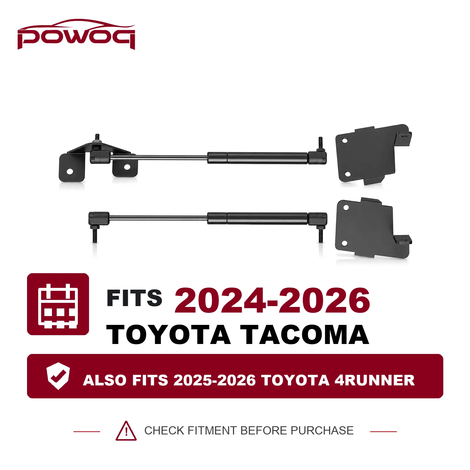 Hood Strut Hood Lift Support Strut Shock Damper Replacement for 22-26 Maverick 21-26 Bronco 2/4 Door 24-26 Tacoma & 25-26 4Runner 20-26 Gladiator & 18-26 Wrangler JL Accessories