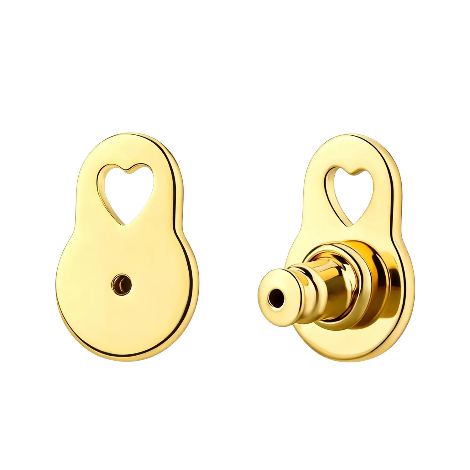 14K Gold Plated Lobe Lifters for Heavy Earrings – Earring Backs for Droopy Ears, Comfortable Support Backings for Studs, Fashion Jewelry Accessories for Women