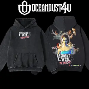 OceanDust4U Resident Evil 3 Nemesis Hoodie 100% Premium Cotton Oversized Fit Pre-Washed Unisex Classic Top American Made