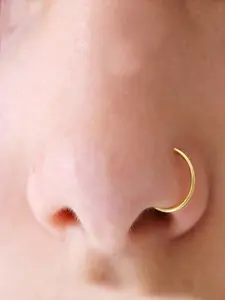 2pcs Sterling Silver Nose Ring Hoop Cartilage Tragus Helix Lip Ear Piercing Jewelry