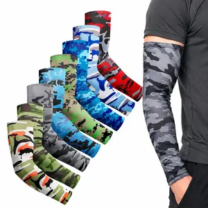 Camouflage UV Protection Arm Sleeves (8 Pairs) Cooling, Breathable Fabric for Summer Outdoor Activities, Blocks Sunlight & Keeps You Cool