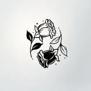 Blooming Duo Temporary Tattoo