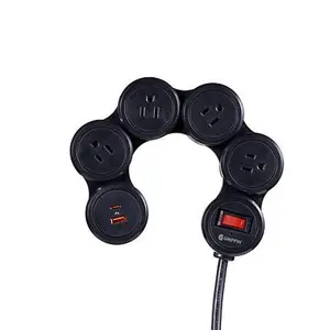 Griffin Flexible Surge Protector with 4 Outlets and USB-C and USB-A