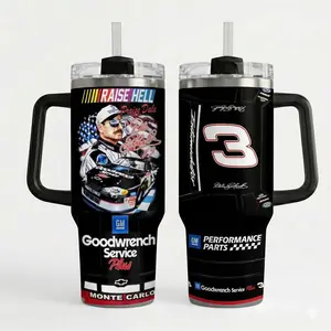 Vintage Racing Legend Tumbler, Motorsport Memorial Style Mug, Retro Race Car Stainless Steel Travel Cup, Car Lover Gift