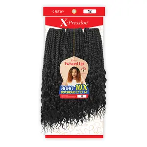 Outre Crochet Braids X-Pression Twisted Up 10X Boho Box Braid 12"13"14"