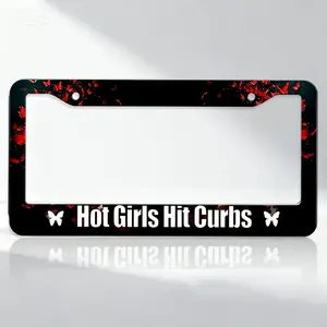 Universal Aluminum License Plate Frame Suitable for Any Gender, Complete with Screws And Bolts for Installation, Designed to Enhance The Appearance of Your Vehicle, Ideal for Your Car
