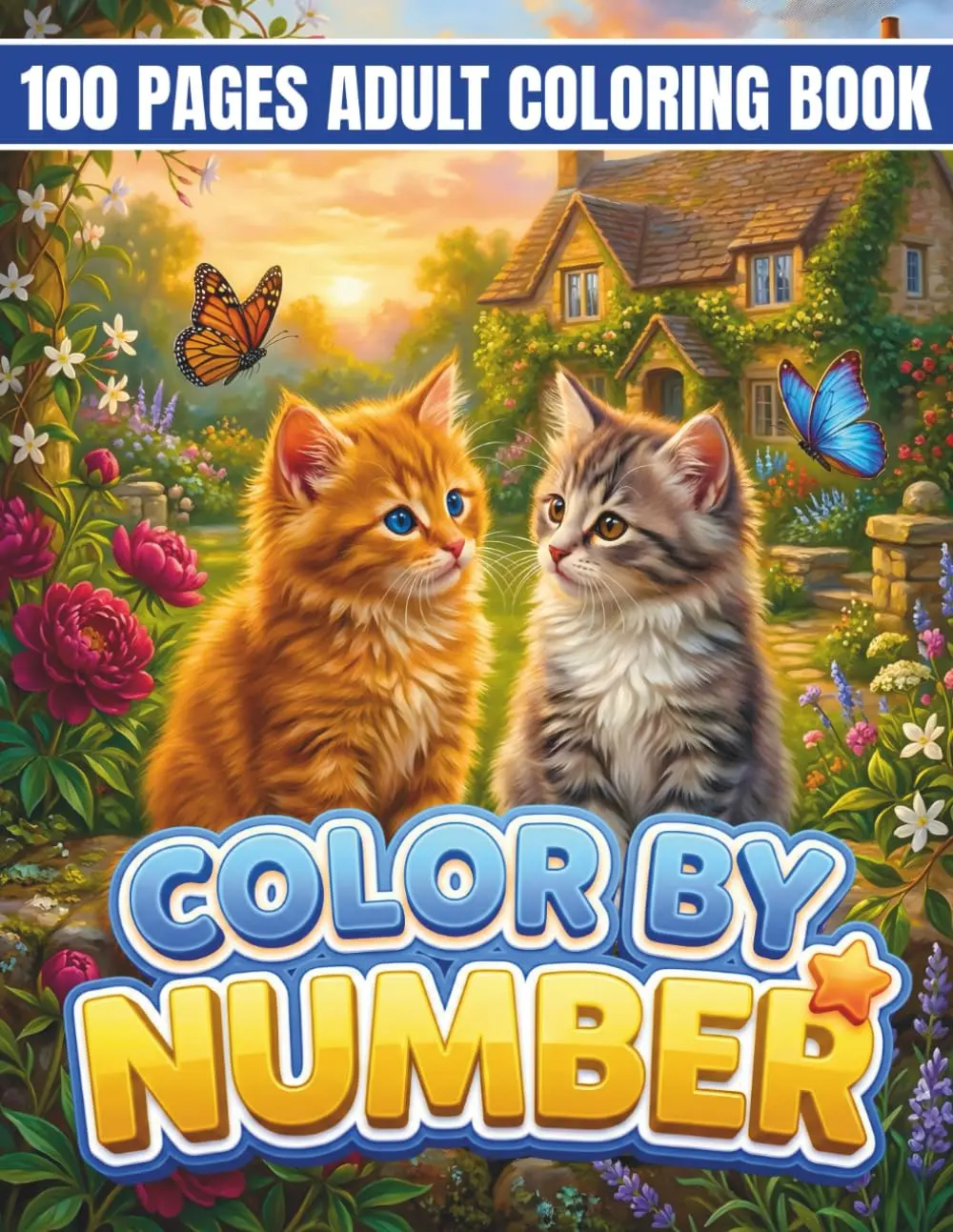 100 Pages Color By Number Coloring Book for Adults: Large Print Color by Number Coloring Book with Wild Animals, Ocean Life, Birds, Butterflies, Seasonal Designs & More (2026 Edition)