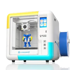 AOSEED 3D Printer for Kids & Beginners, AI-Powered Fully Assembled 3D Printer with Up to 400mm/s Speed, Auto Leveling, 15 Mini Apps, Includes 4 PLA Filaments for Home and School Use, X-Maker AI+