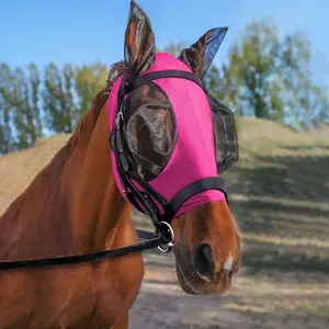 Horse Fly Mask, Breathable Mesh Horse Mask, Insect-proof & Anti-fly Horse Mask, Protective Gear Horse Accessories for Outdoor Riding, Pet Equine Products, Equestrian Training Supplies, Horse Protection