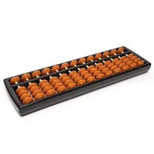 Soroban Abacus - 13 Column, 9.7" Professional Japanese Calculator for Mental Math and Montessori Learning