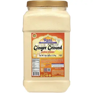 Rani Ginger (Adarak) Powder Ground, Spice 5lbs (80oz) Bulk PET Jar ~ Natural | Vegan | Gluten Friendly | NON-GMO | Kosher | Indian Origin