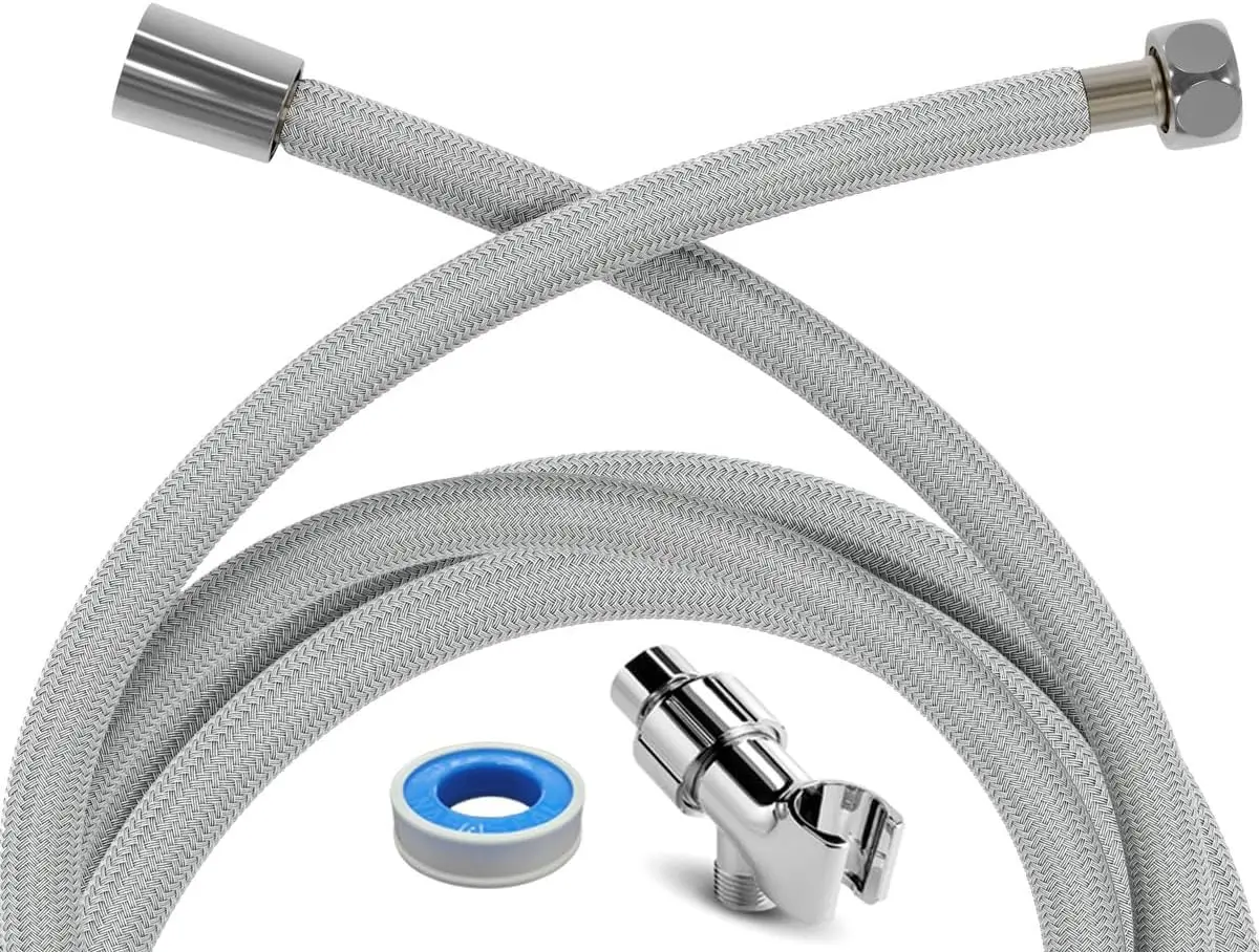 Eco Flex series 1 Shower Hose: A 59 inch Long, Non-Metal, and PVC-Free Hose. Experience its Lightweight design and Extraordinary Flexibility