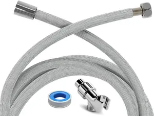Eco Flex series 1 Shower Hose: A 59 inch Long, Non-Metal, and PVC-Free Hose. Experience its Lightweight design and Extraordinary Flexibility