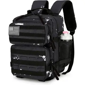 9L Mini Tactical Backpack Small Military Gym Bag for Men Women Molle Daypack Camping Backpack with Patch