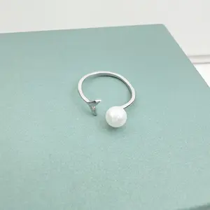 PEARLISM Mermaid Tail Freshwater Pearl 925 Silver Ring