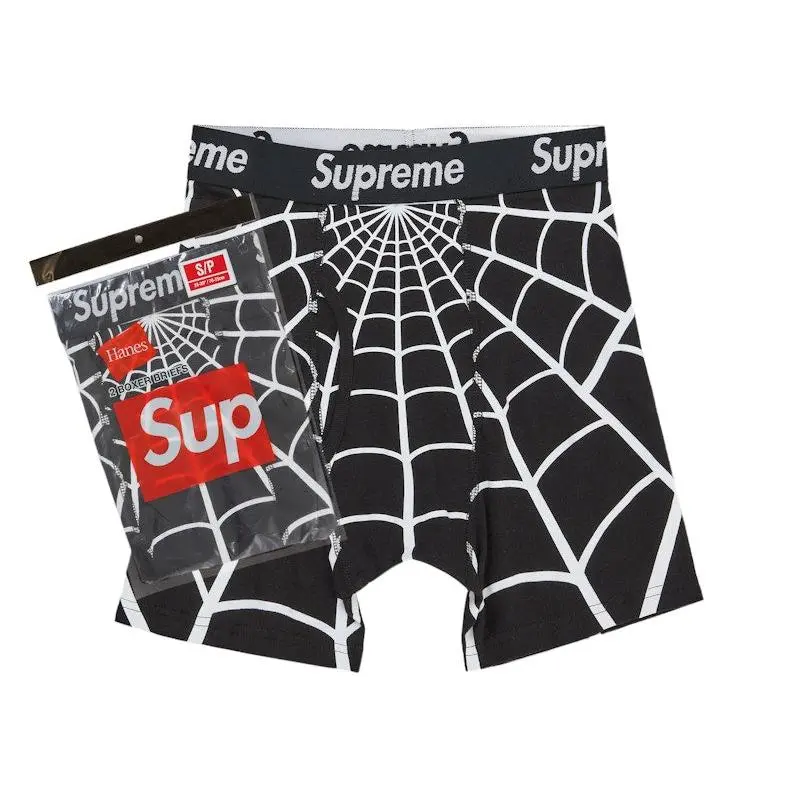 Supreme Unisex Hanes Spider-Man Boxer Briefs (2 Pack) Black, from StockX