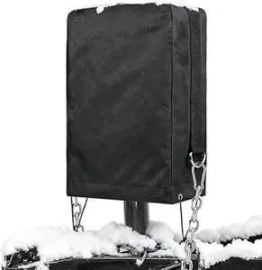 Electric Tongue Jack Cover, with D Rings, RV MURTS 900D Waterproof Oxford Fabric Travel Trailer Protective Cover in Winter, Universal Cmaper Jacks 3 Layers Covers for Outside Camper Accessories.
