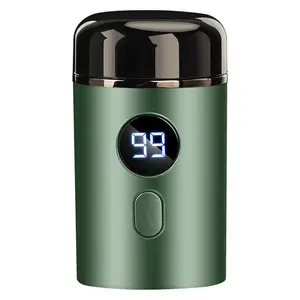 Mini electric shaver for men, portable travel razor with 3D floating blades, IPX7 waterproof for wet/dry use, fast Type‑C charging, compact cordless beard trimmer for home, office, car trips, Father’s Day and birthday gift for men, husband, boyfriend