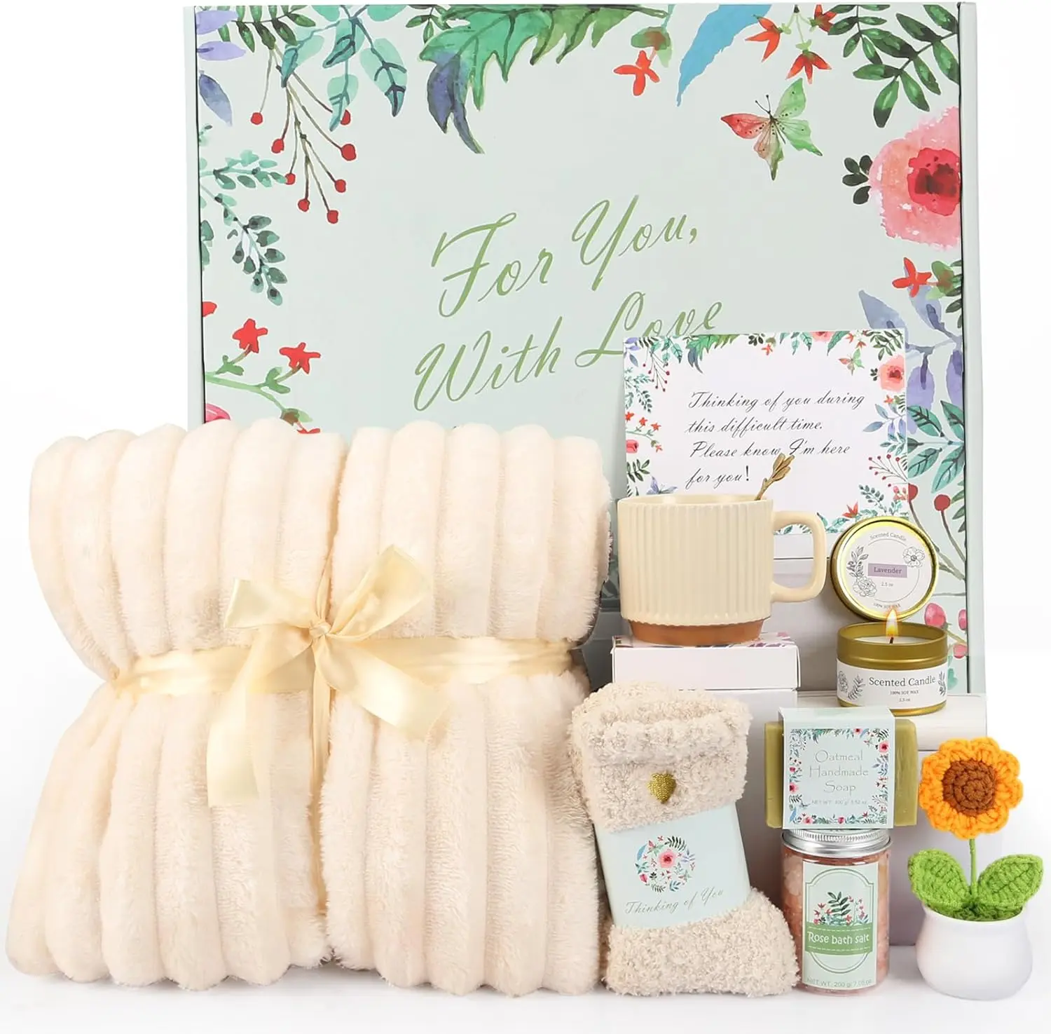 Gifts for Women Get Well Soon Package Box Sending Hug Baskets Thinking of You Inspirational Gift