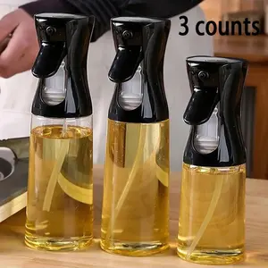 3 Count Oil Spray Bottles, Kitchen Household Barbecue, Olive Oil Cooking Spray, Atomization Fat Reduction, Oil Spray Pots