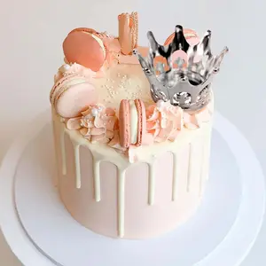 12-Pack Fillable Mini Crown Candy Container 3" Silver - Princess Crown Baby Shower Candy Treat Favor Containers