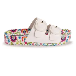 Muk Luks Women's Grand Cayman Printed Sandal - Casual Women's Footwear with Decor Accents