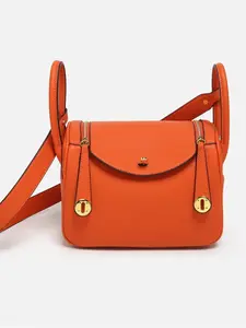 New Trendy Lychee Pattern Lindi Bag Mini Doctor Bag, Genuine Leather Women's Shoulder Crossbody Handbag, Fashionable Pillow Bag