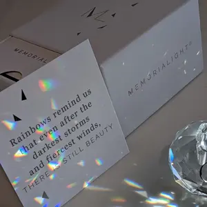 Memorialight "There is still beauty" Suncatcher Memorial Sympathy Gift for miscarriage, hard loss, child loss, complicated loss, hope, bereavement gift, modern grief gift, condolence gift box, sympathy card