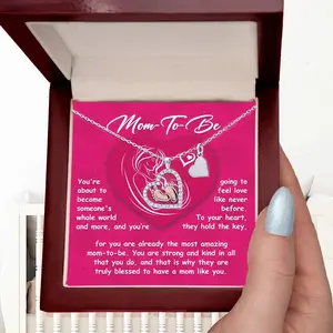 Gift for Mom-to-Be Pregnancy Baby Feet Necklace
