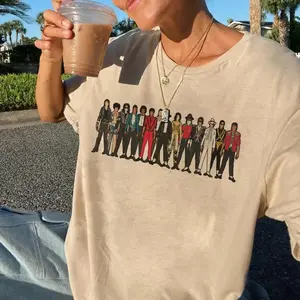 Michael Jackson T-Shirt, M J Homage Retro Unisex Shirt, Full Size Range, Michael Jackson Merch, Perfect Fit for Everyone, Trendy Outfits, Stay Ahead of