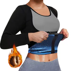 Sauna Sweat Vest Athletic Tee Compression Vest Heat Trapping Sauna Vest for Women Girls Fitness Gym Waist Trainer Sporty Crew Neck Activewear