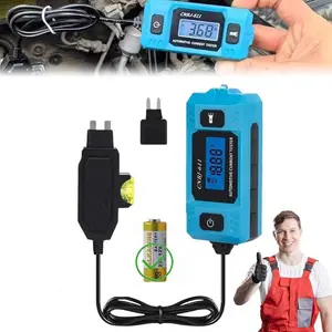 Car Circuit Tester(Battery included) Fuse Tester with DisplayAccurate Car Fuse Tester Max 48V, Circuit Measure Amp Fuse Buddy, Automotive Circuit Tester Fault Test Tool, Portable Car Power Tester, Automotive Current Tester for Fuse Current Cars